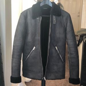 Fleece lined Men’s Zara bomber jacket